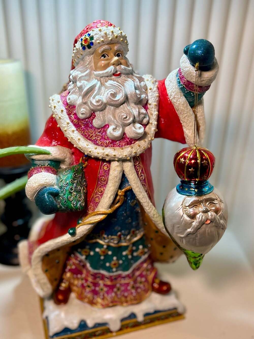 Christopher Radko Yule of Yore Musical Santa Figure